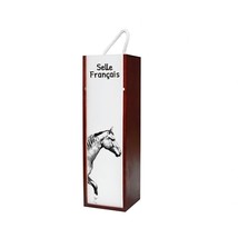 Selle français - Wine box with an image of a horse. - $18.99