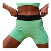 Free People Workout Shorts FP Movement Seamless Active Short Green M/L New - $27.94