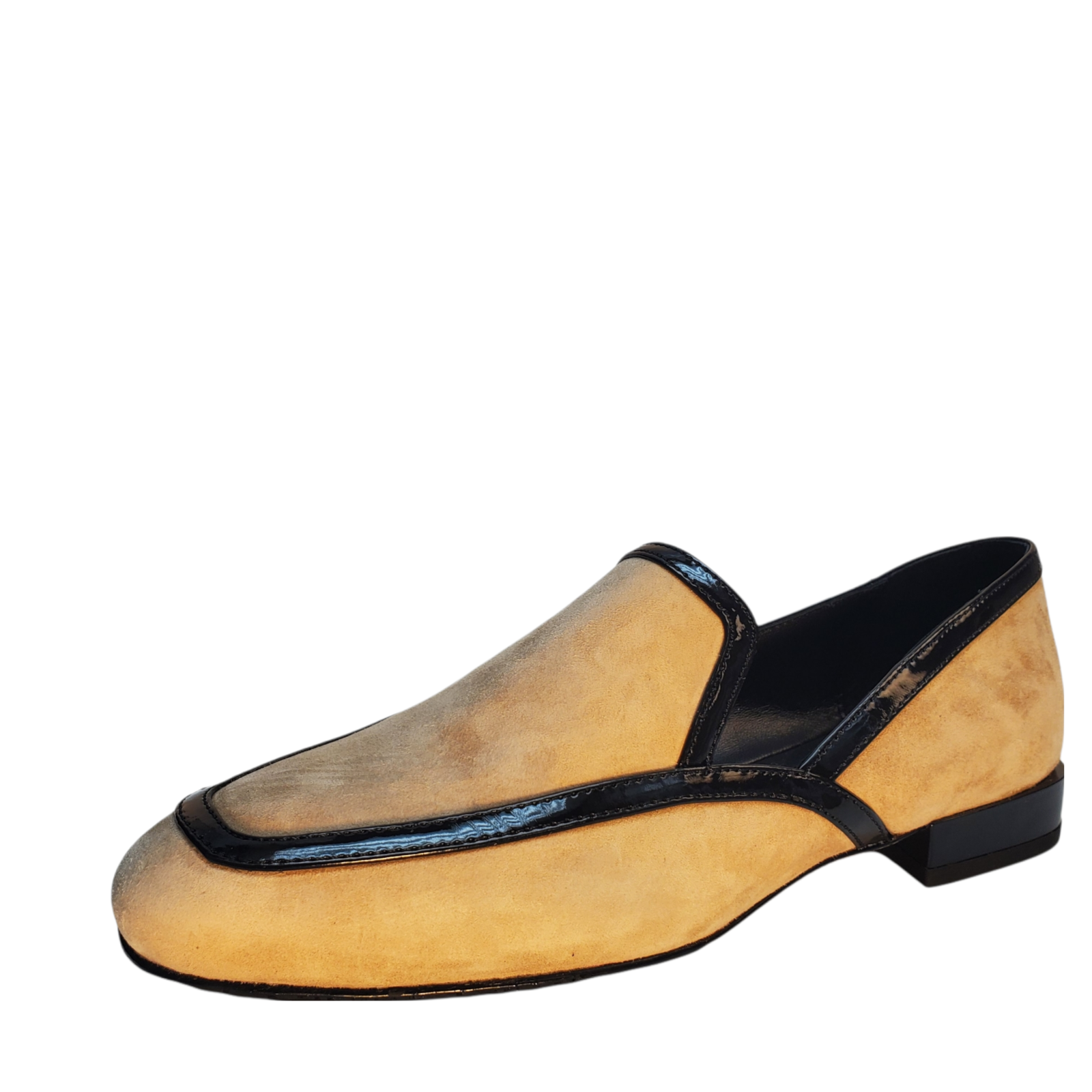 Donald Pliner Women's Rezza Smoking Slip-On Loafers Leather Camel 6M