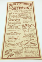 Vintage Magic Time Machine Restaurant Menu 1978 - £18.19 GBP