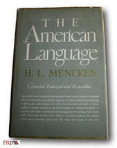 Rare  1937 The American Language by H L Mencken HCDJ - $79.00