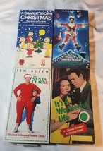 4 Christmas VHS Charlie Brown Christmas Vacation The Santa Claus Its A Wonderful - £12.28 GBP