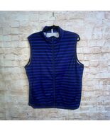 RALPH LAUREN RLX Monaco Club Golf Vest in Navy Stripe Size Large - $726.24 MXN