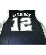 LAMARCUS ALDRIDGE / AUTOGRAPHED SAN ANOTNIO SPURS BLACK PRO STYLE JERSEY / COA - $69.25