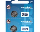 Renata CR1220 Batteries - 3V Lithium Coin Cell 1220 Battery (10 Count) - £3.91 GBP+