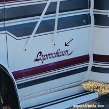 Vintage 1987 Coachmen Leprechaun Motor Home RV Camper Decals 2PC Set OEM... - $59.39