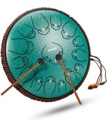 14 Inch 15 Note Steel Tongue Drum Percussion Instrument Lotus Hand Pan D... - £71.06 GBP