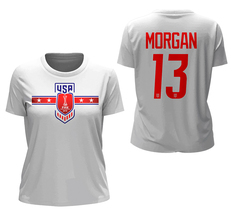 Alex Morgan US Soccer Team FIFA World Cup Women&#39;s T-Shirt  - £23.52 GBP+