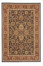 1305-1141-NAVY Noble Rectangular Navy Blue Traditional Italy Area Rug, 5 ft. - £153.34 GBP