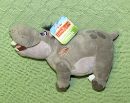 8" Disney Beshte Lion Guard King Hippo Stuffed Animal With Tags Plush Grey Toy - $13.50