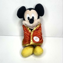 Lovey Security Baby Blanket Disney Mickey Mouse Plush with Orange Red 12&quot; - $7.91