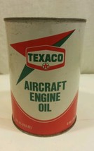 Vintage Texaco Aircraft Engine Oil Can Full 7-79 / 120 SAE 70 ( 40+ YRS. ) - $26.26