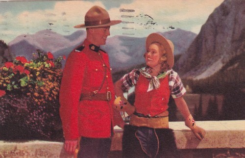 Canadian Mounted Police and Cowgirl Postcard C54 - $2.96