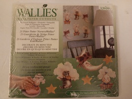 Wallies 12939 25 Pitter Patter Nursery Wallpaper Cutout Pre-Pasted Decor Accents - $14.99