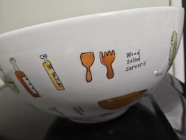 Signature Ursula Dodge SALAD DAYS 12&quot; Large Serving Bowl Ceramic Earthen... - £10.05 GBP