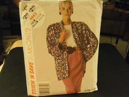 McCall's Stitch'n Save 4662 Unlined Jacket, Blouse & Skirt Pattern - Sz 14 & 16 - $7.15