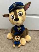 Lot Of Two Paw Patrol Plush 15 Inch Nickelodeon Chase And A Mini  Chase Plush - £12.78 GBP