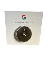 Google Thermostat T3007es nest learning thermostat 3rd gen 418687 - £117.25 GBP