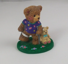 Vintage Russ A Friend To Lean On Teddy Bear 2.5&quot; Collectible Figurine #1... - €5,11 EUR