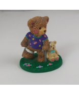 Vintage Russ A Friend To Lean On Teddy Bear 2.5&quot; Collectible Figurine #1... - $111.62 MXN