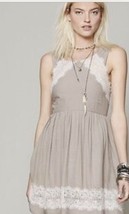 Free People Women&#39;s Dress Tea Taupe Sleeveless Dress Size 8 NWT - £39.00 GBP