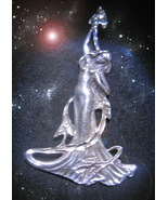 HAUNTED ANTIQUE NECKLACE BLUE FLAME BLESSINGS MYSTIC QUEEN MAGICK 7 SCHOLAR - $7,367.46 MXN