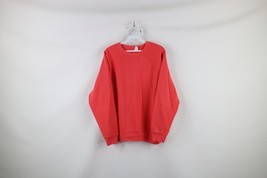 Vintage 90s Streetwear Womens Large Faded Blank Crewneck Sweatshirt Pink... - $33.62