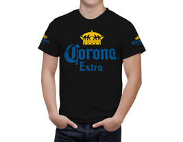 Corona Extra Beer Black T-Shirt, High Quality, Gift Beer Shirt - £25.15 GBP