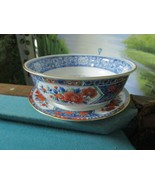 Tiffany &amp; Co oriental bowl / underplate red and blue, 2 3/4&quot; x 7 3/4&quot; 2 ... - $3,062.12 MXN