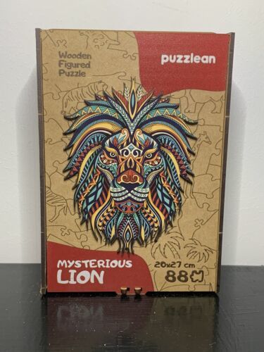 Primary image for Ukraine Made Figured Wooden 3D Puzzle Mysterious Lion 88pcs