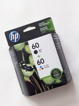 Sealed HP 60 + 60 Tri Colors Ink Cartridges Deskjet Envy High Yield May 2023 NEW - $31.78