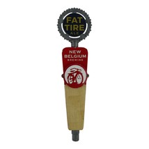 Belgium Fat Tire Ale Beer Tap Handle Tall Metal Top - £21.61 GBP