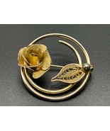 Vintage Sarah Cov. Goldtone bouquet swirl pin brooch - $19.19 CAD