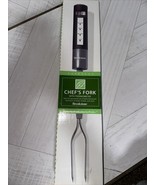 Brookstone Chef&#39;s Fork Plus With Thermometer, Digital, Meat Doneness Lev... - £25.02 GBP