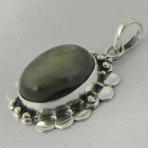 925 Sterling Silver Labradorite Handmade Necklace 18&quot; Chain Festive Gift PS-1899 - £27.05 GBP