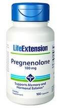 MAKE OFFER! 3 Pack Life Extension Pregnenolone 100 mg 100 capsules memory image 2