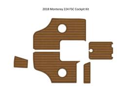 2018 Monterey 224 FSC Cockpit Kit Boat EVA Faux Foam Teak Deck Floor Pad - £469.67 GBP