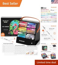 Versatile Dual Tip Markers - 89 Colors for Illustration, Coloring &amp; Pain... - $48.50
