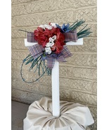 Cemetery, flowers for grave, grave decoration, cross for grave, memorial... - $25.00