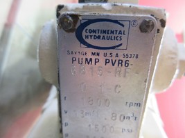 BALDOR HYDRAULIC OIL CONTINENTAL HYDRAULICS PUMP PVR6-6B15-RF-0-1-C - $311.69