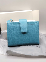 Best Wishes For You Women&#39;s Wallet Teal Cash Change Credit Cards Photos NEW - £20.69 GBP