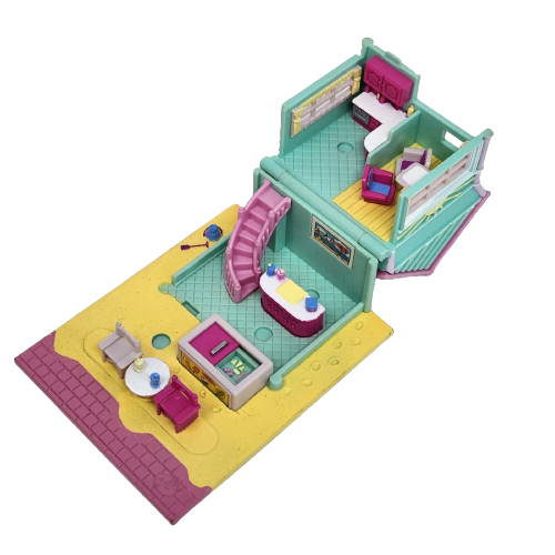 Primary image for VINTAGE 1993 POLLY POCKET BLUEBIRD BEACH CAFE GETAWAY HOUSE PLAYSET POLLYVILLE