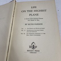 Life on the Highest Plane By Ruth Paxson 1928 HC 1st Edition Spiritual Nature - £9.40 GBP