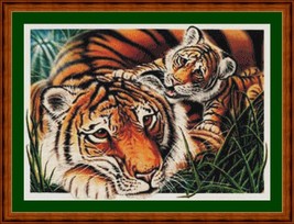 FIRST BORN TIGERS - pdf x stitch chart Original Artwork © Steven Michael... - £9.43 GBP