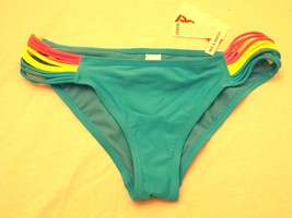 Bongo Womens Juniors Bikini Bottom Size Medium NEW W Tag Blue Pink Yellow - £7.16 GBP