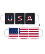 Color Changing! USA Flag ThermoH Exray Ceramic Coffee Mug - $17.41 CAD
