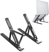 6 Angle Foldable &amp; Portable Laptop Riser Stand Made Aluminum Alloy 11.6-15.6inch - £23.21 GBP