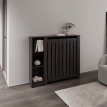 Joseph Walnut Radiator Cover Cabinet - Slatted, 3 Shelves - $4,259.21 MXN