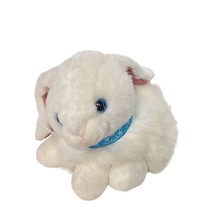 TB Trading White Easter Bunny Rabbit Spring Plush Blue Bow Stuffed Anima... - £27.29 GBP