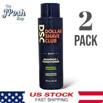 2 Dollar Shave Club 2-in-1 Shampoo + Conditioner Bergamot &amp; Black Pepper... - $23.17